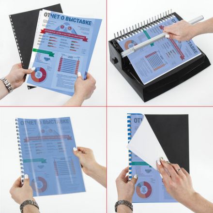 Обложки пластиковые для переплета, А4, КОМПЛЕКТ 100 шт., 150 мкм, прозрачно-синие, ОФИСМАГ, 531447 Обложки пластиковые для переплета, А4, КОМПЛЕКТ 100 шт., 150 мкм, прозрачно-синие, ОФИСМАГ, 531447