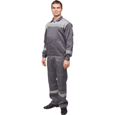 Костюм рабочий летний муж. л22-КПК т.сер./св.сер (р.60-62) 182-188 Костюм рабочий летний муж. л22-КПК т.сер./св.сер (р.60-62) 182-188