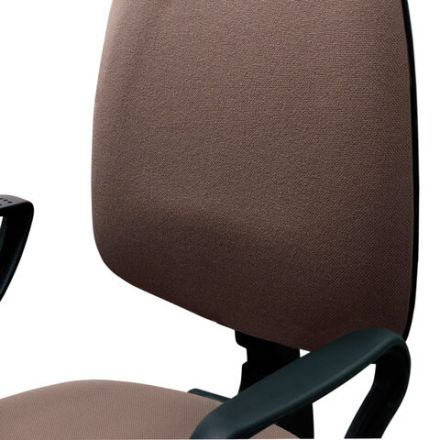 Кресло BRABIX "Prestige Ergo MG-311", регулируемая эргономичная спинка, ткань, черное, 531872