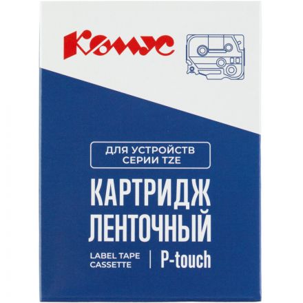 Картридж Комус TZE-765(Brother TZE-765 белый на зеленом ,36мм/8м)