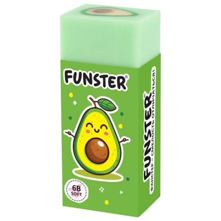 Ластики FUNSTER (ФАНСТЕР) "AVOCADO", НАБОР 3 штуки, 50х21х16 мм, прямоугольные, картонный держатель, экологичный ПВХ, блистер, 272724 Ластики FUNSTER (ФАНСТЕР) "AVOCADO", НАБОР 3 штуки, 50х21х16 мм, прямоугольные, картонный держатель, экологичный ПВХ, блистер, 272724