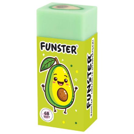 Ластики FUNSTER (ФАНСТЕР) "AVOCADO", НАБОР 3 штуки, 50х21х16 мм, прямоугольные, картонный держатель, экологичный ПВХ, блистер, 272724 Ластики FUNSTER (ФАНСТЕР) "AVOCADO", НАБОР 3 штуки, 50х21х16 мм, прямоугольные, картонный держатель, экологичный ПВХ, блистер, 272724