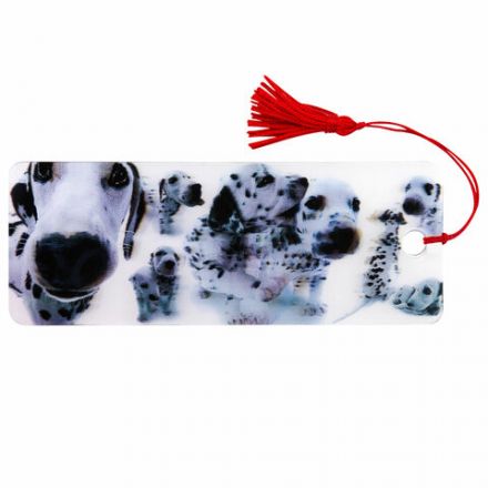 Закладка для книг с линейкой 3D-ОБЪЕМНАЯ BRAUBERG, "Далматинцы", с декоративным шнурком, 125758 Закладка для книг с линейкой 3D-ОБЪЕМНАЯ BRAUBERG, "Далматинцы", с декоративным шнурком, 125758