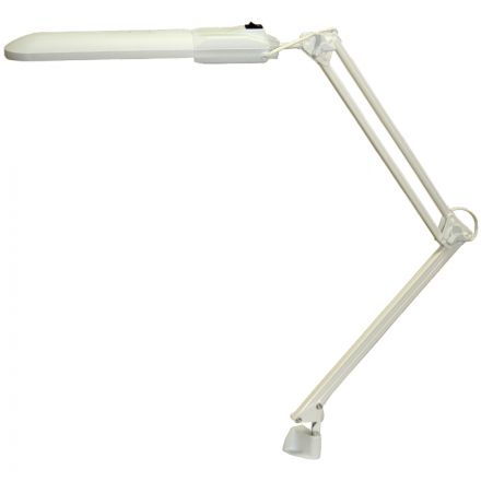 Светильник на металлической струбцине Трансвит "Дельта" МС, люминесцентный, белый Светильник на металлической струбцине Трансвит "Дельта" МС, люминесцентный, белый