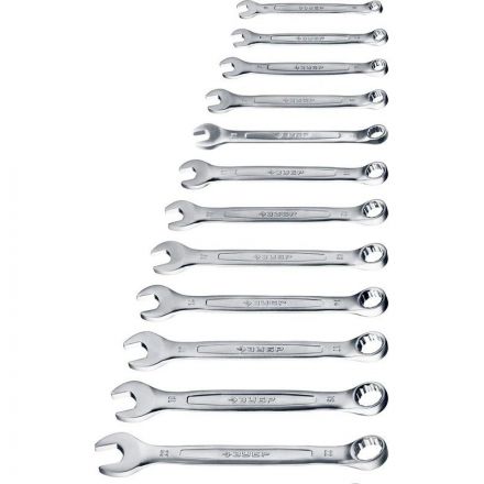 Набор ключей комбинированных гаечных, 12 шт, 6 - 22 мм, ЗУБР, 27087-Н12