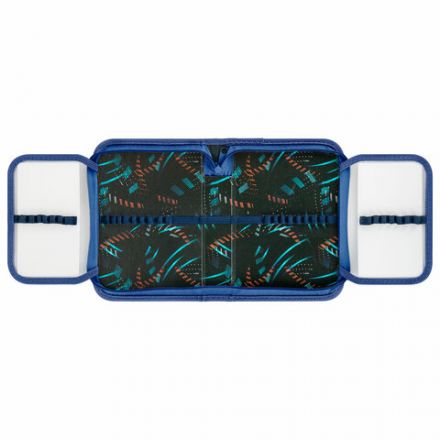 Пенал ПИФАГОР, 1 отделение, 2 откидные планки, полиэстер, 20х14 см, "Speed bolid", 273479