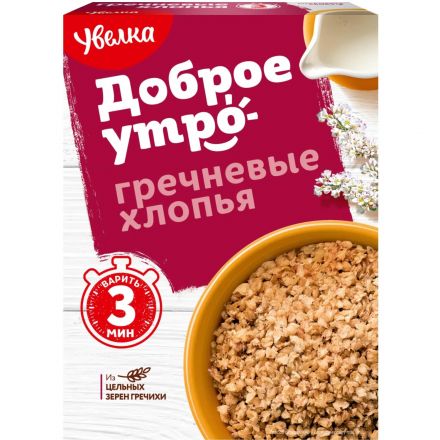 Хлопья Увелка гречневые, 400г