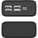 Внешний аккумулятор PERO PB07 30000 mAh,Li-Pol,output USB-C + 4USB-A,черный
