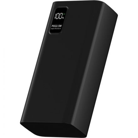 Внешний аккумулятор PERO PB07 30000 mAh,Li-Pol,output USB-C + 4USB-A,черный