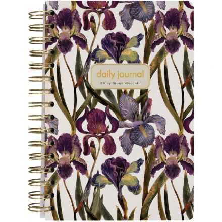 Ежедневник недатированный CUTE DIARY А5,BV,136,ИРИСЫ, зол.греб, 3-701/15