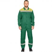 Костюм рабочий летний муж. л16-КБР с СОП зел/желт (р.60-62) 170-176 Костюм рабочий летний муж. л16-КБР с СОП зел/желт (р.60-62) 170-176