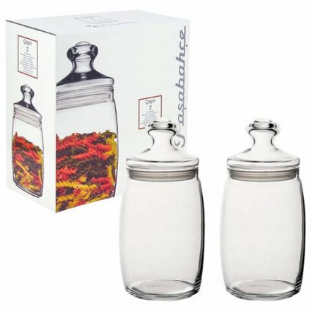 Банка для сыпучих продуктов, с крышкой, КОМПЛЕКТ 2 штуки, 1100 мл, стекло, PASABAHCE "ЧЕШНИ", фирменная подарочная упаковка, 97425 Банка для сыпучих продуктов, с крышкой, КОМПЛЕКТ 2 штуки, 1100 мл, стекло, PASABAHCE "ЧЕШНИ", фирменная подарочная упаковка, 97425