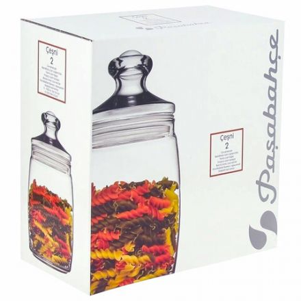 Банка для сыпучих продуктов, с крышкой, КОМПЛЕКТ 2 штуки, 1100 мл, стекло, PASABAHCE "ЧЕШНИ", фирменная подарочная упаковка, 97425 Банка для сыпучих продуктов, с крышкой, КОМПЛЕКТ 2 штуки, 1100 мл, стекло, PASABAHCE "ЧЕШНИ", фирменная подарочная упаковка, 97425