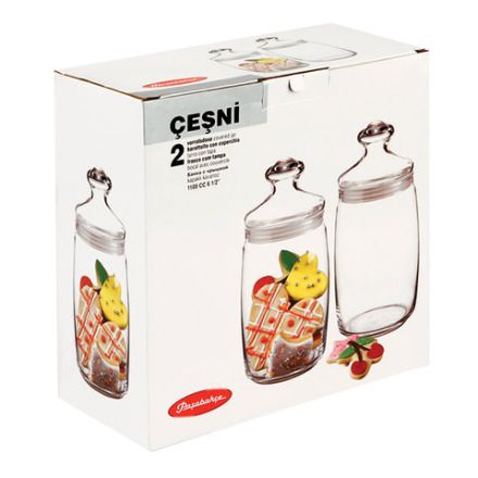 Банка для сыпучих продуктов, с крышкой, КОМПЛЕКТ 2 штуки, 1100 мл, стекло, PASABAHCE "ЧЕШНИ", фирменная подарочная упаковка, 97425 Банка для сыпучих продуктов, с крышкой, КОМПЛЕКТ 2 штуки, 1100 мл, стекло, PASABAHCE "ЧЕШНИ", фирменная подарочная упаковка, 97425