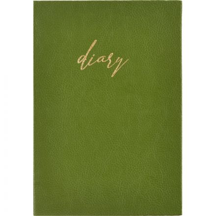 Ежедневник недатированный зеленый, А5, 140x200, 136 л, ATTACHE