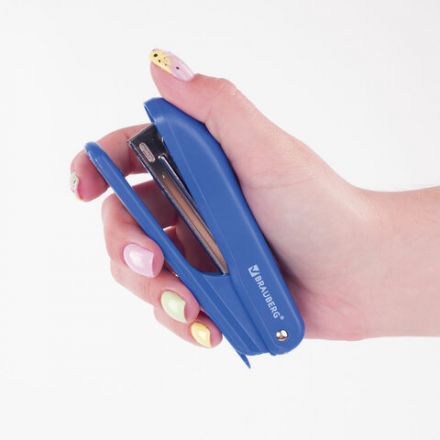 Степлер №10 BRAUBERG "SX-19", до 12 листов, с антистеплером, синий, 228588 Степлер №10 BRAUBERG "SX-19", до 12 листов, с антистеплером, синий, 228588