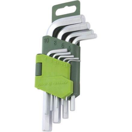 Набор ключей шестигранных коротких 9 шт (1,5-10 мм) Дело Техники 561090