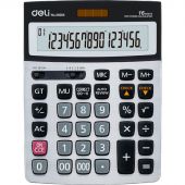 Калькулятор настольный ПОЛНОРАЗМЕРНЫЙ Deli E39265 серый 16-разр