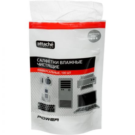 Салфетки Attache Selection Power запасной блок универсальные (100 штук)