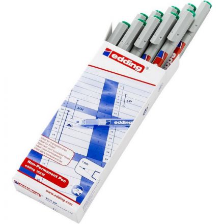 Маркер для глянц. поверхностей EDDING 152/4 M зеленый 1 мм стираемый Маркер для глянц. поверхностей EDDING 152/4 M зеленый 1 мм стираемый