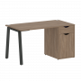 Home Office Стол письменный VR.SP-3-138.1.A Дуб аризона/Антрацит металл 1380*720*750