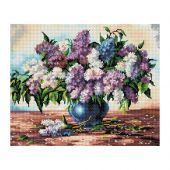 Алмазная мозаика ТРИ СОВЫ "Букет сирени", 40*50см, холст, картонная коробка с пластиковой ручкой Алмазная мозаика ТРИ СОВЫ "Букет сирени", 40*50см, холст, картонная коробка с пластиковой ручкой