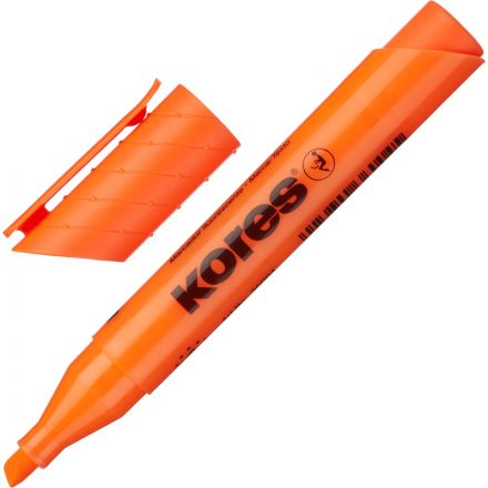Текстовыделитель Kores оранжевый (толщина линии 1-4 мм)