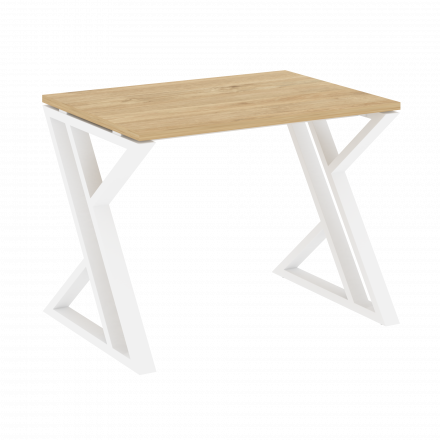 Loft Стол рабочий VR.L-SRZ-1.7 Тиквуд светлый/Белый металл 980*720*750 Loft Стол рабочий VR.L-SRZ-1.7 Тиквуд светлый/Белый металл 980*720*750