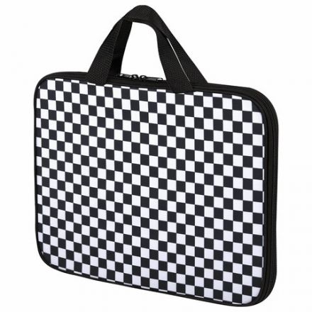 Папка на молнии с ручками BRAUBERG А4, 1 отделение, полиэстер, 20 мм, "Black and White", 272172