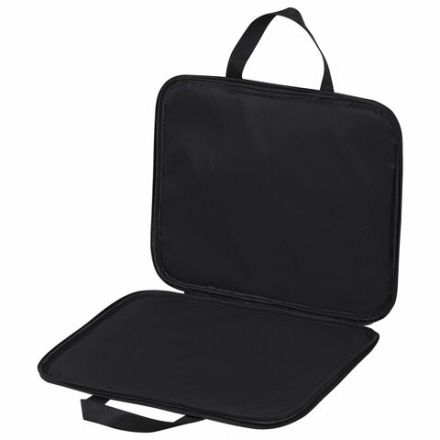 Папка на молнии с ручками BRAUBERG А4, 1 отделение, полиэстер, 20 мм, "Black and White", 272172