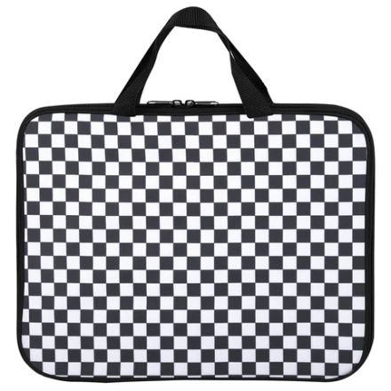 Папка на молнии с ручками BRAUBERG А4, 1 отделение, полиэстер, 20 мм, "Black and White", 272172