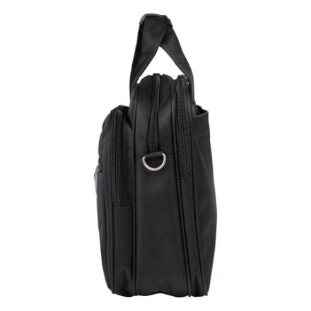 Сумка портфель BRAUBERG CONTROL с отделением для ноутбука 15-16", 2 отделения, черная, 31х41х15 см, 240508