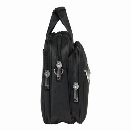 Сумка портфель BRAUBERG CONTROL с отделением для ноутбука 15-16", 2 отделения, черная, 31х41х15 см, 240508