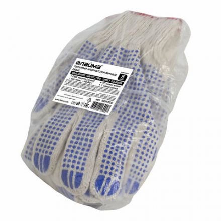 Перчатки хлопчатобумажные, КОМПЛЕКТ 5 пар, 10 класс, 40-42 г, 116 текс, ПВХ-точка, LAIMA "ЛЮКС", БЕЛЫЕ, 604469 Перчатки хлопчатобумажные, КОМПЛЕКТ 5 пар, 10 класс, 40-42 г, 116 текс, ПВХ-точка, LAIMA "ЛЮКС", БЕЛЫЕ, 604469