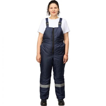 Полукомбинезон рабочий зимний женский з46-ПК синий (р.56-58) 182-188