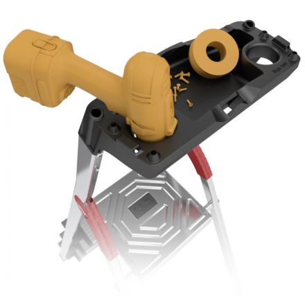 Стремянка HAILO L60 5 ступенек Н=280см с лотком, алюм (8160-507)