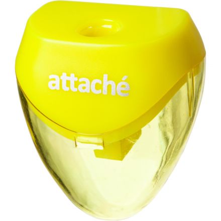 Точилка Attache, 1 отверстие, с контейнером, в ассорт