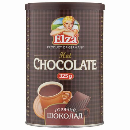 Горячий шоколад ELZA "Hot Chocolate", банка 325 г, ГЕРМАНИЯ, EL32508027 Горячий шоколад ELZA "Hot Chocolate", банка 325 г, ГЕРМАНИЯ, EL32508027