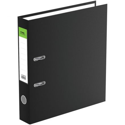 Папка-регистратор СТАММ "Стандарт", 50мм, бумвинил, с карманом на корешке, черная Папка-регистратор СТАММ "Стандарт", 50мм, бумвинил, с карманом на корешке, черная