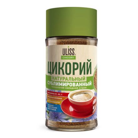 Цикорий ULISS сублимированный 85 г, стеклянная банка Цикорий ULISS сублимированный 85 г, стеклянная банка