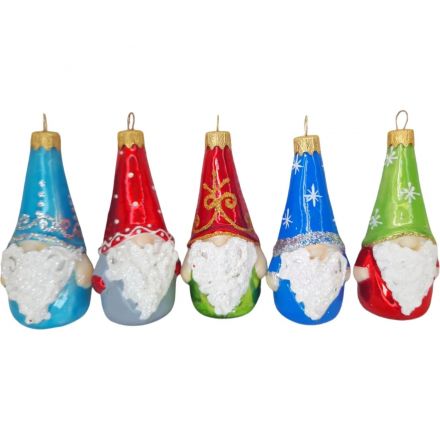 Игрушка елочная Веселый бородач 1, в подарочной упаковке h-10 см ФУ-597