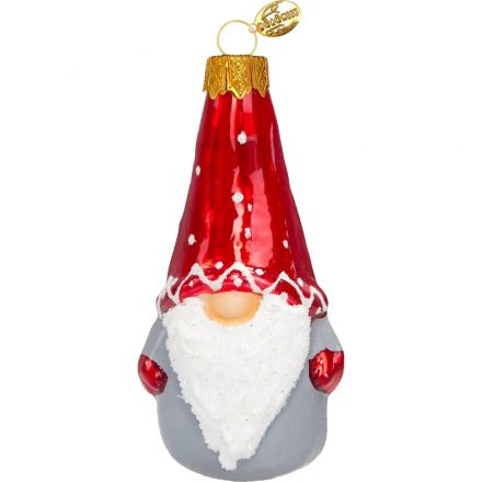 Игрушка елочная Веселый бородач 1, в подарочной упаковке h-10 см ФУ-597