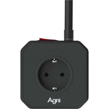 Сетевой фильтр AGNI  5р/5м,3USB 1TYPE-C,черный(TP-VE4U5E-C-5m-black)