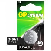 Батарейка GP Lithium CR2430 бл/1шт Батарейка GP Lithium CR2430 бл/1шт