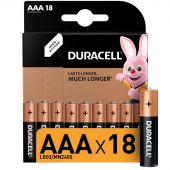 Батарейка DURACELL BASIC ААA/LR03-18BL