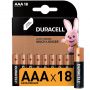 Батарейки Duracell Basic мизинчиковые ААA LR03 (18 штук в упаковке)