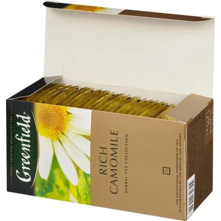 Чай Greenfield Rich Camomile трав.фольг.25пак/уп 0432-10,104574 Чай Greenfield Rich Camomile трав.фольг.25пак/уп 0432-10,104574