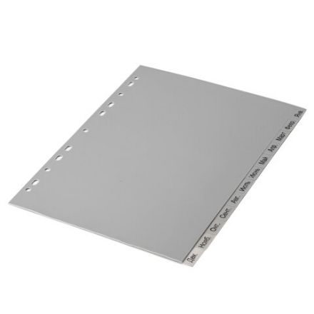 Разделитель пластиковый BRAUBERG, А4, 12 листов, Январь-Декабрь, оглавление, серый, РОССИЯ, 225599 Разделитель пластиковый BRAUBERG, А4, 12 листов, Январь-Декабрь, оглавление, серый, РОССИЯ, 225599