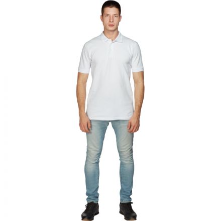 Рубашка Поло (190г.) кор.рукав бел.(XXXL)
