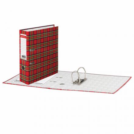 Папка-регистратор BRAUBERG, ламинированная, 75 мм, шотландка, 222074 Папка-регистратор BRAUBERG, ламинированная, 75 мм, шотландка, 222074